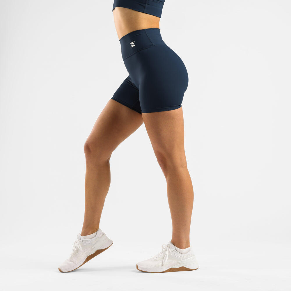 Leggings de sport courts ZEUZ pour femme, bleu marine, taille XXL 3/7