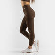 Leggings de sport pour femme ZEUZ, marron, taille S 3/7