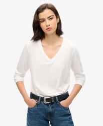 Haut à manches longues en jersey col en V