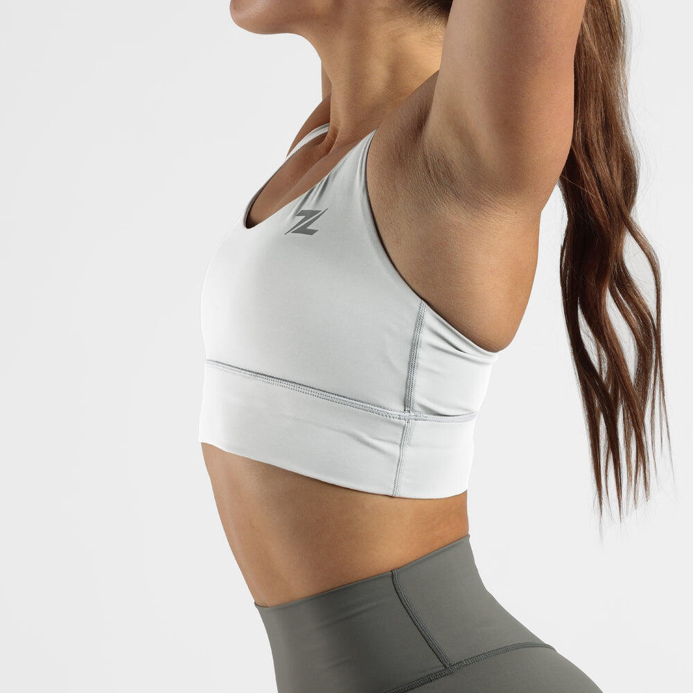 ZEUZ Sport BH Dames - Sportbh, Shock Absorber Sport BRA - Wit - Maat XL 3/5