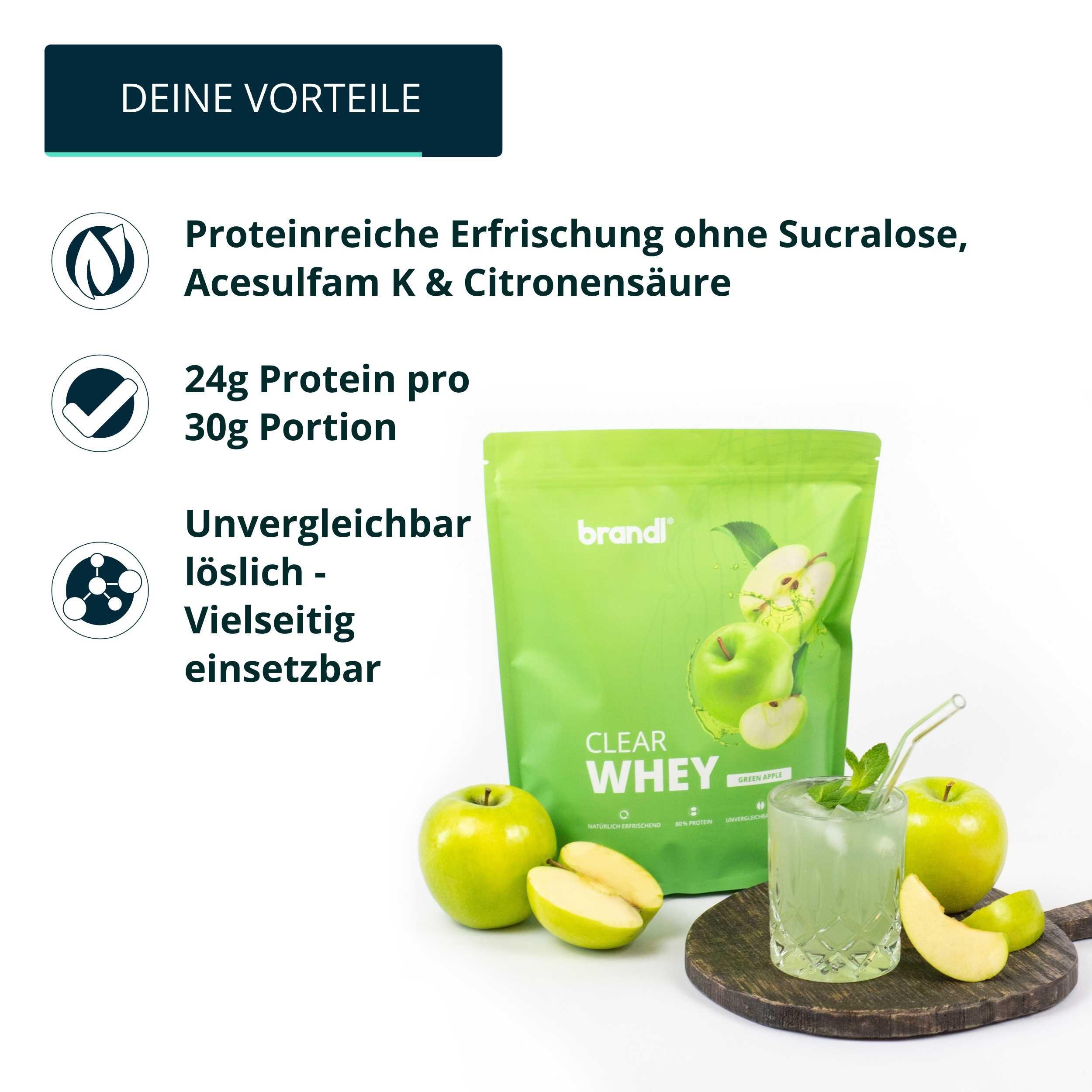 brandl® Clear Whey Isolate - Protein Drink mit leckerem Geschmack 3/6