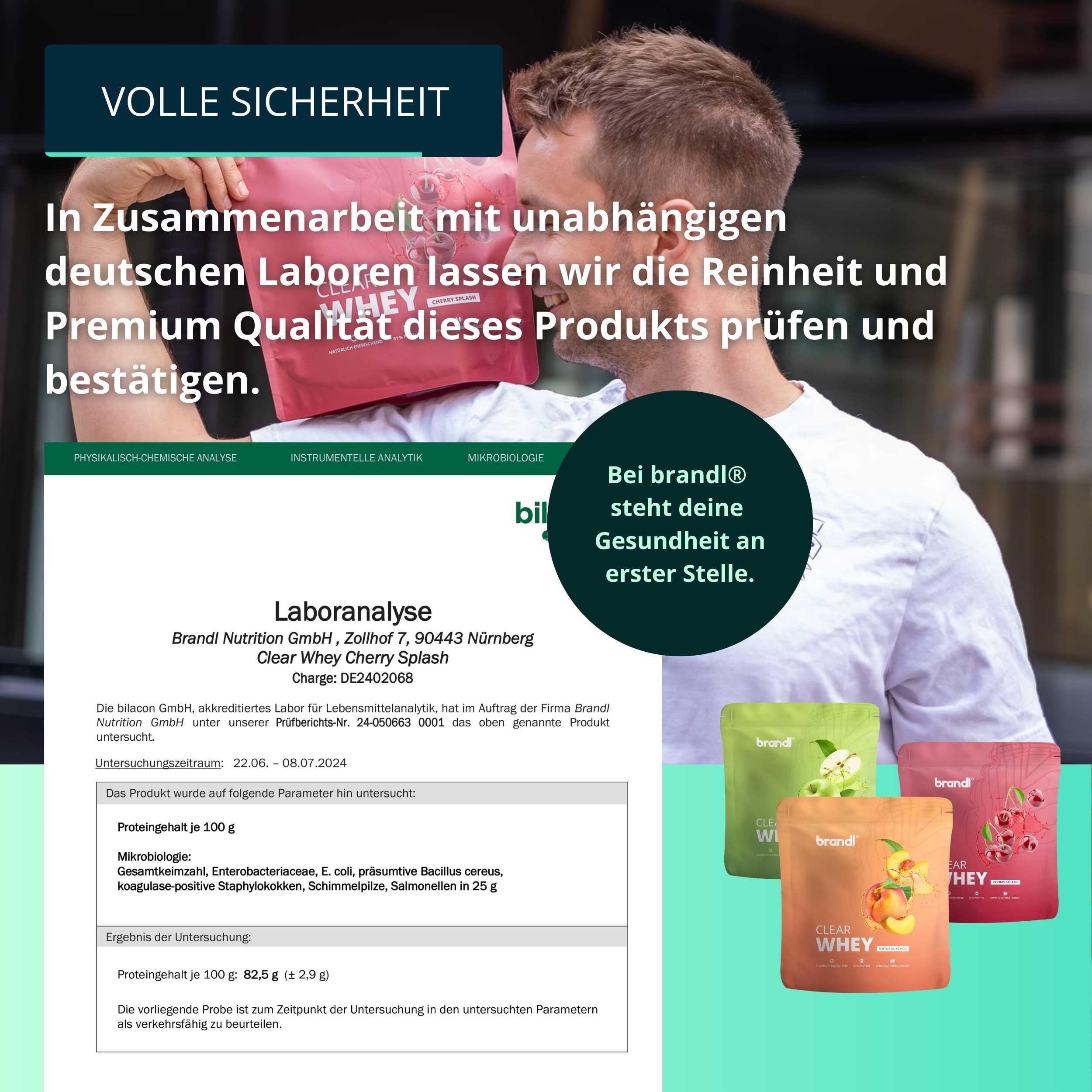 brandl® Clear Whey Isolate - Protein Drink mit leckerem Geschmack 6/6