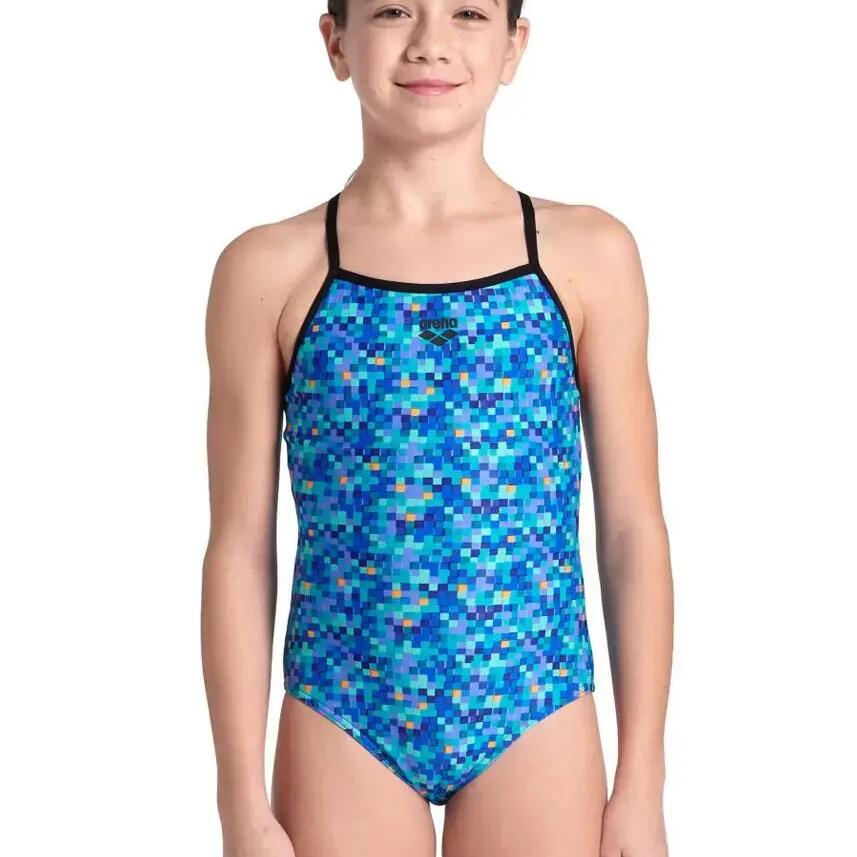 One-piece swimsuit for girls Arena Pooltiles Lightdro
