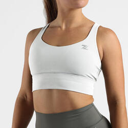 ZEUZ Soutien-Gorge Sport Femme – Shock Absorber Sport BRA – Blanc – Taille XS