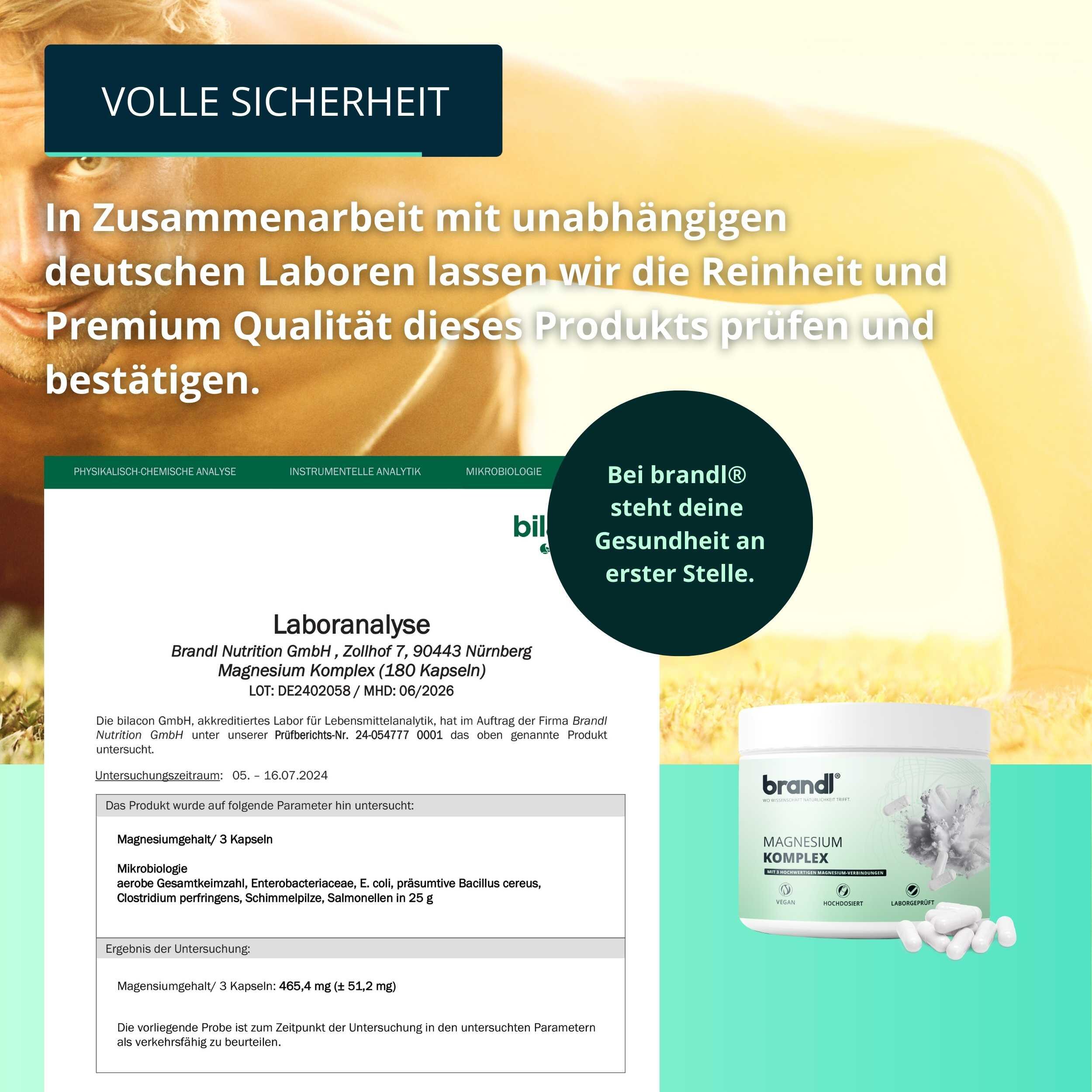 Magnesium-Komplex aus Citrat, Malat & Bisglycinat | 180 Premium Kapseln 6/6