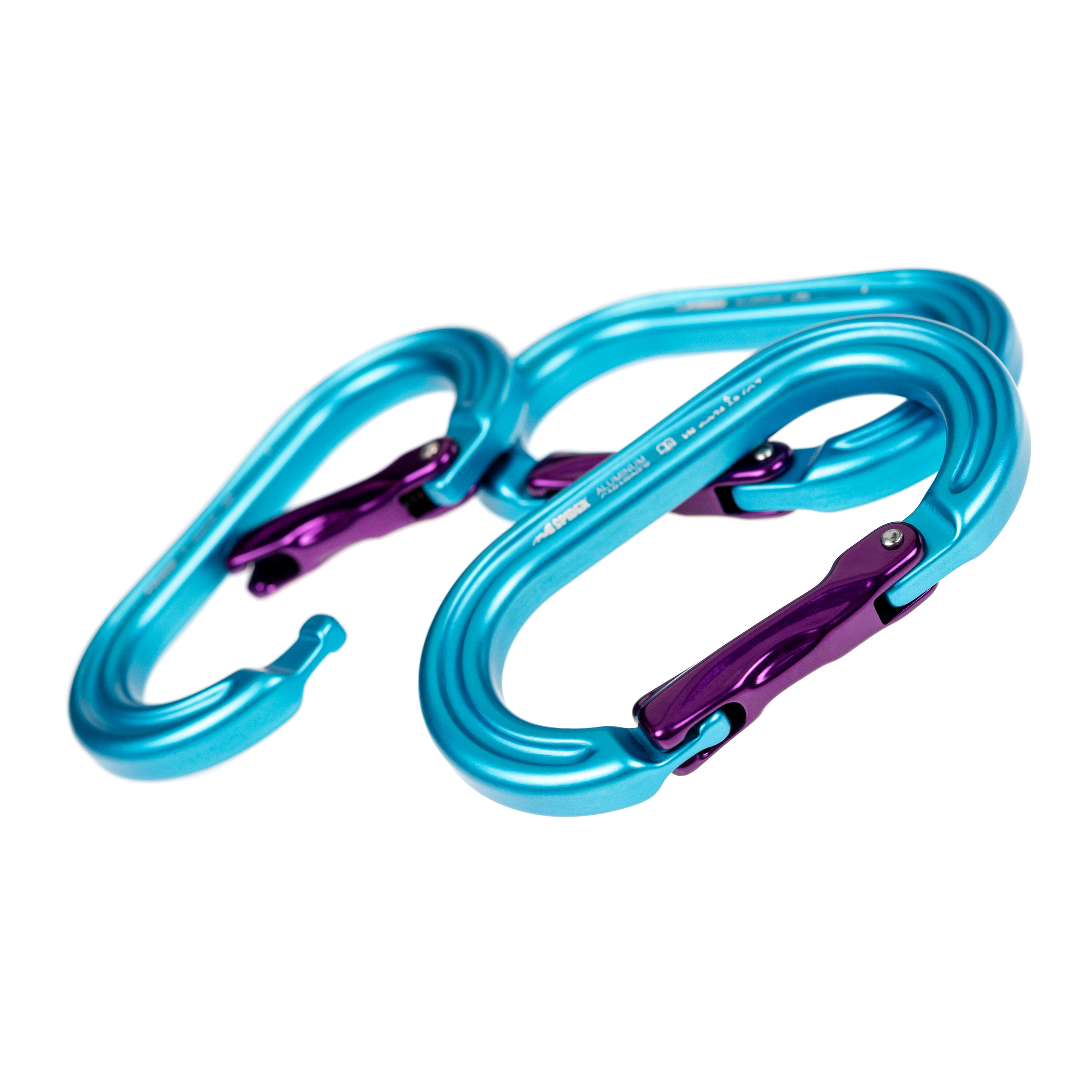 Moschettone alluminio ovale - SET 3 PEZZI 4/6