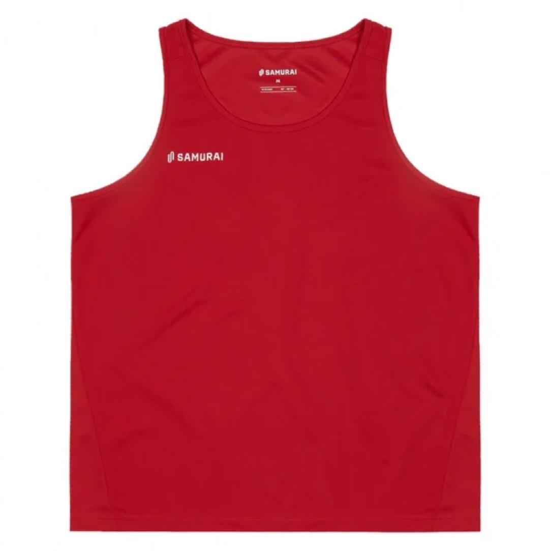 Samurai Men's Rugby Vest Classic Red Tank Top 2/3