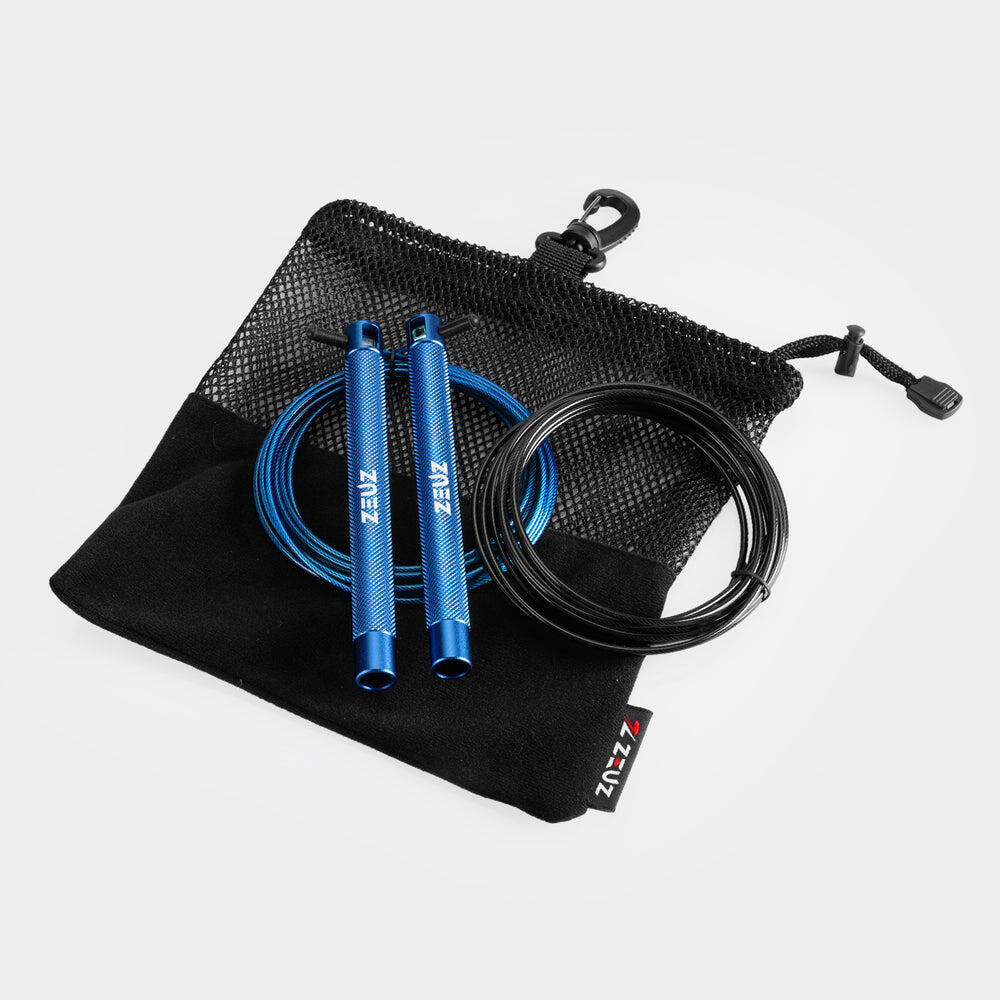 Corda per saltare ZEUZ per Functional Fitness e Fitness – Blu navy 2/4