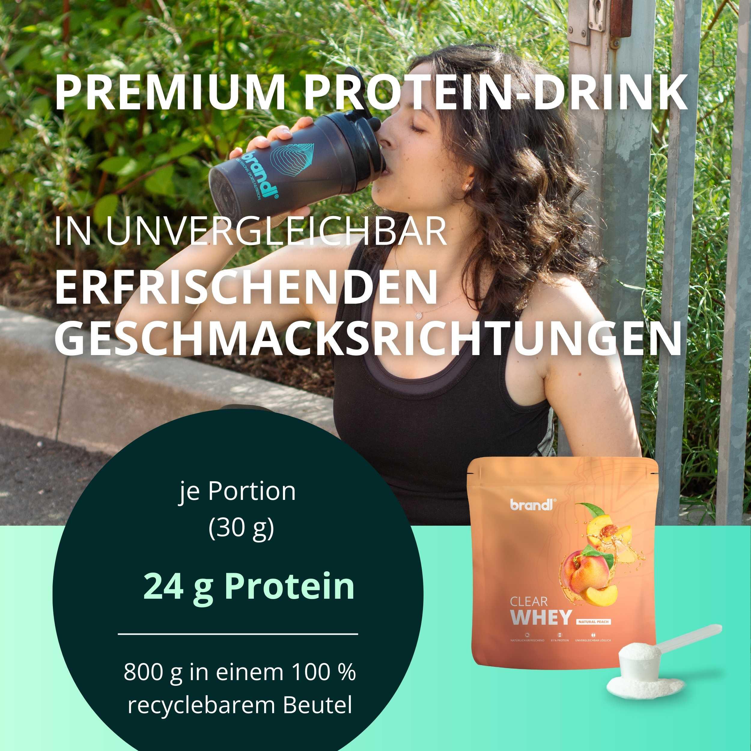 brandl® Clear Whey Isolate - Protein Drink mit leckerem Geschmack 2/6