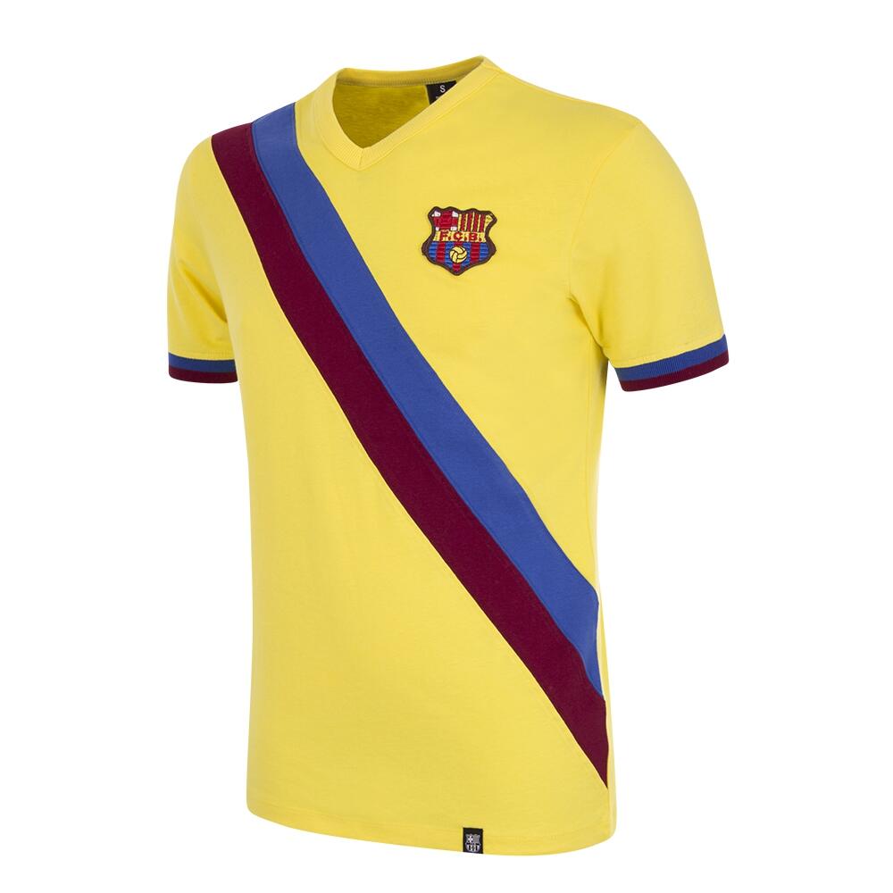 COPA FOOTBALL Retro Voetbalshirt - Heren - Uitshirt - FC Barcelona 1978 - 79 - Geel