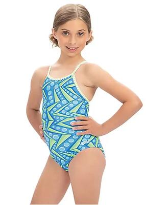 Dolfin zenon print keyhole-badpak voor meisjes