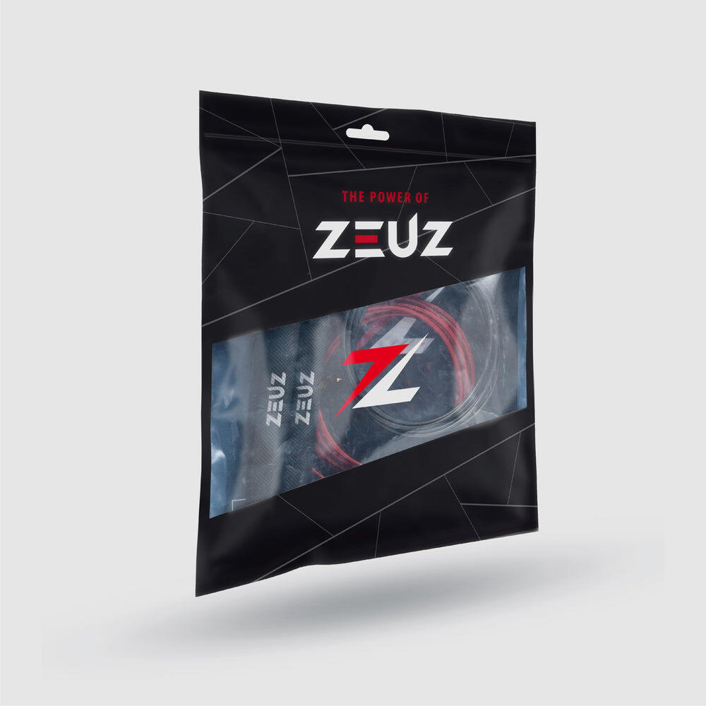Corda per saltare ZEUZ per Functional Fitness e Fitness – Regolabile – Nera 4/4