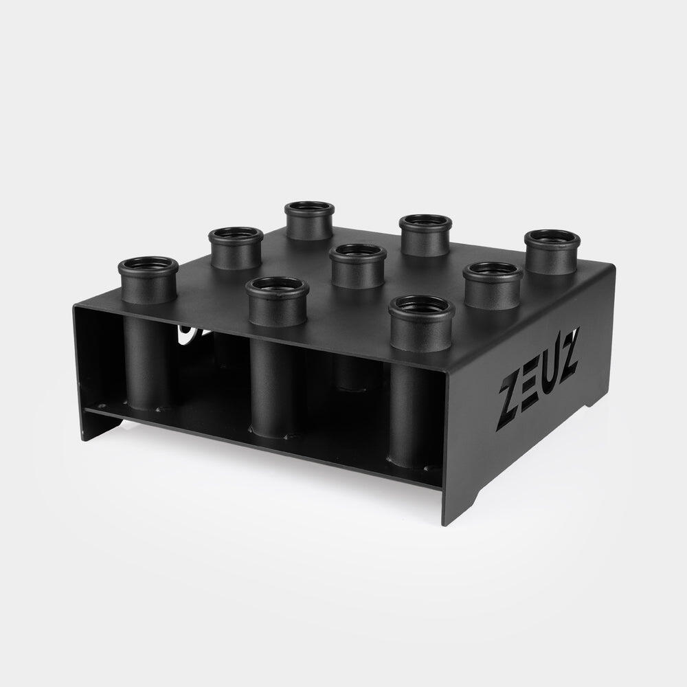Suporte de parede ZEUZ para 9 barras de halteres – Preto 2/6