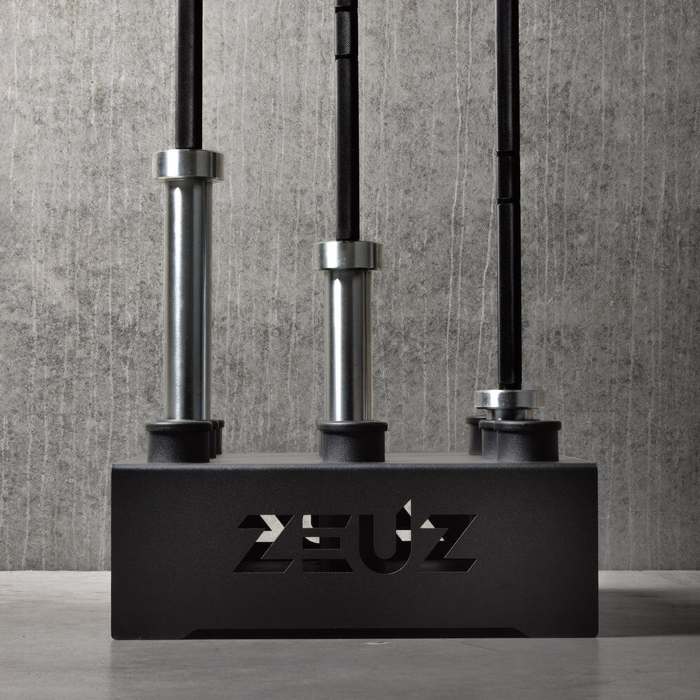 Suporte de parede ZEUZ para 9 barras de halteres – Preto 6/6