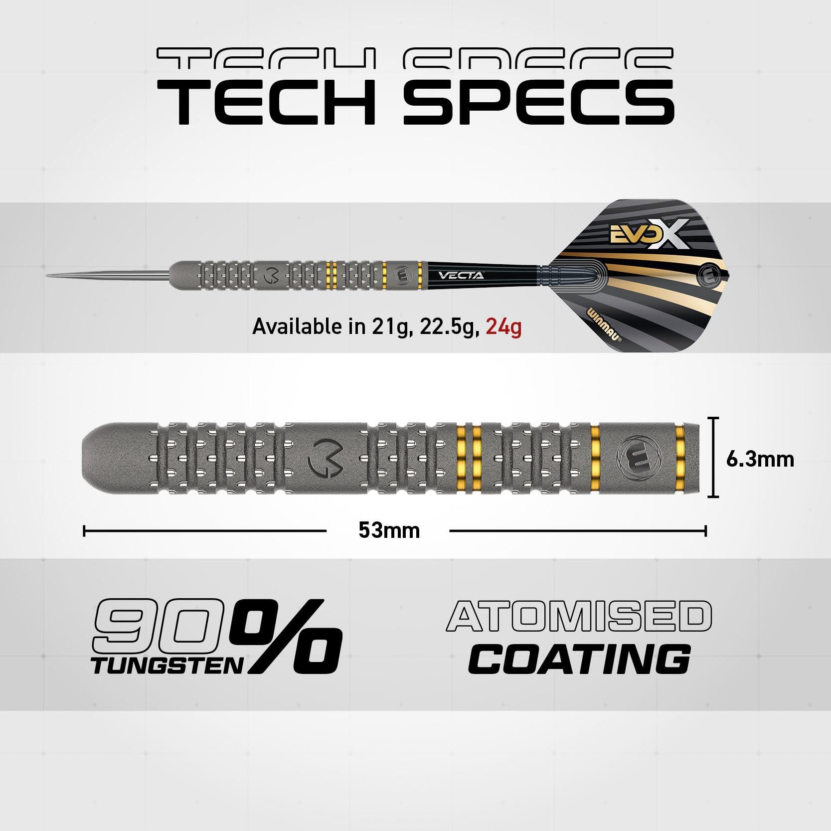 WINMAU Michael Van Gerwen MvG - EvoX 24g Professional Steel Tip