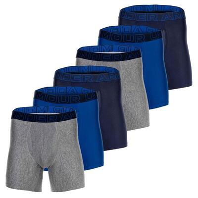 Boxershort Herren 6er Pack Figurbetont-UA PERFORMANCE TECH - SOLID 6 IN 6PK