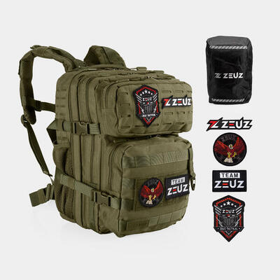Zeuz tactical rugzak dames & heren – backpack - sporttas – 25 liter - groen