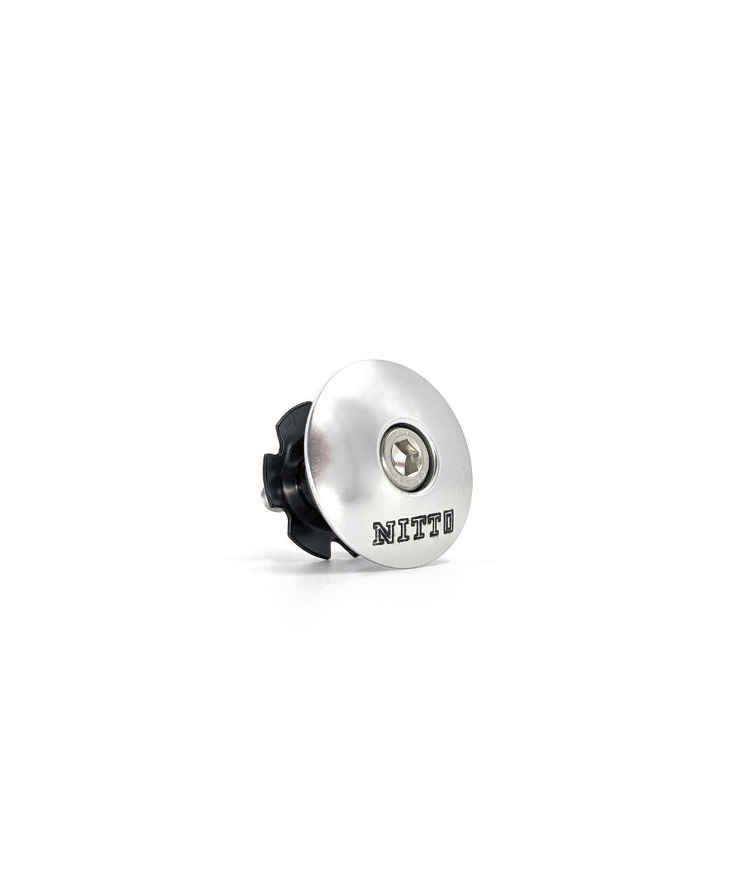 Mesa de bicicleta | tampa de mesa prata stemcap-s | cor prata | nitto