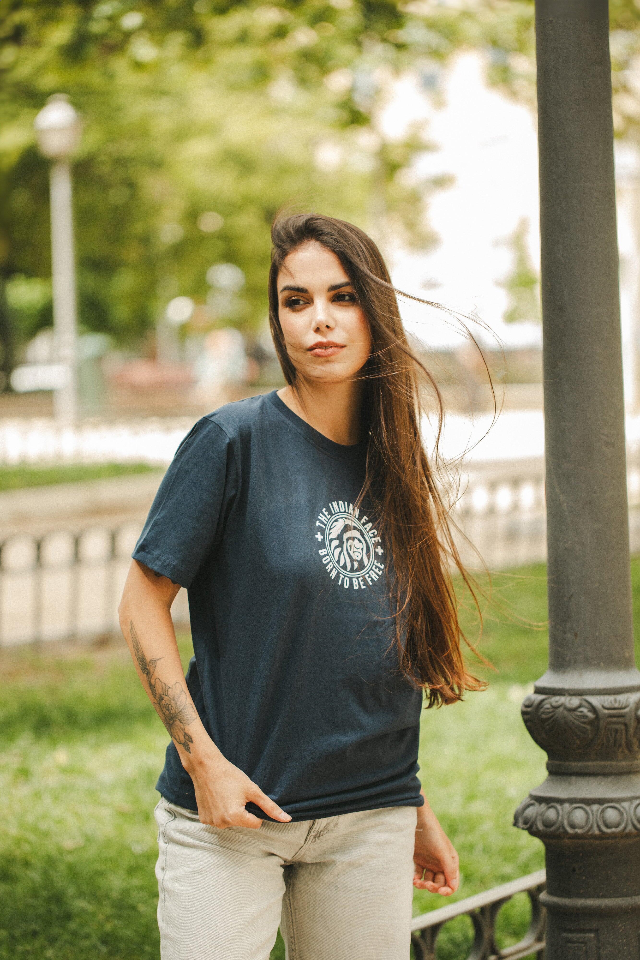 Camiseta de Fitness The Indian Face Unisex Spirit Marino 3/5