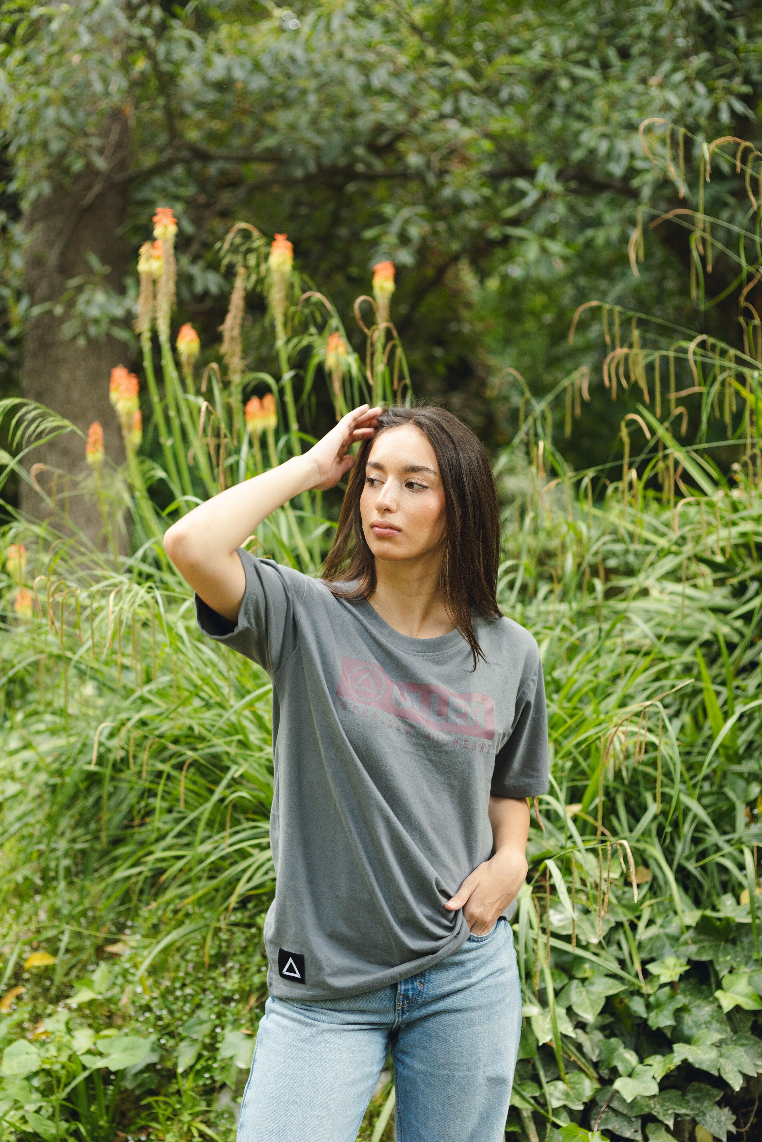 Camiseta adulto y niño de Fitness The Indian Face Unisex Classic Gris 3/5