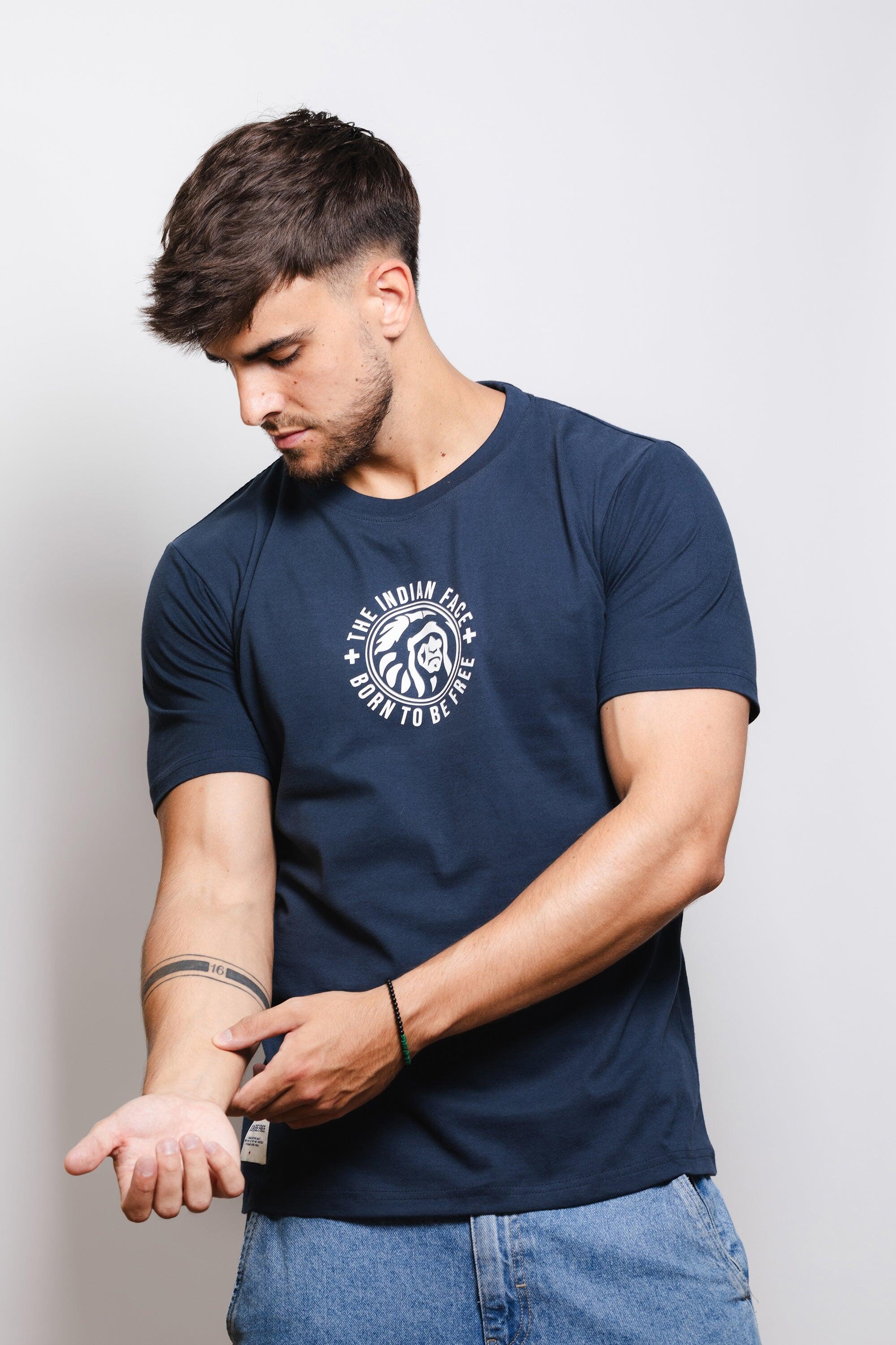 Camiseta de Fitness The Indian Face Unisex Spirit Marino 2/5