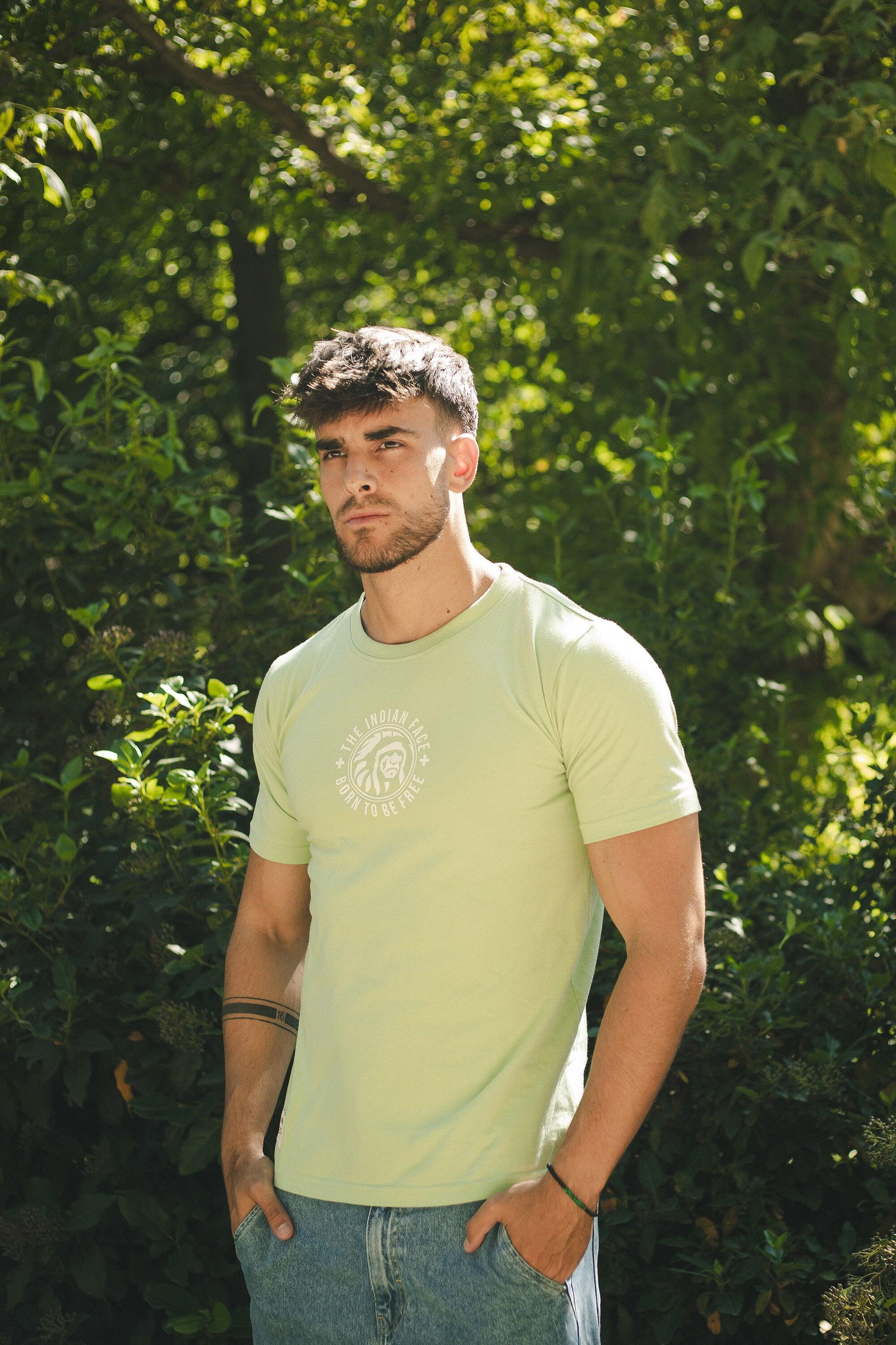 Camiseta adulto y niño de Fitness The Indian Face Unisex Spirit Verde lima 2/5