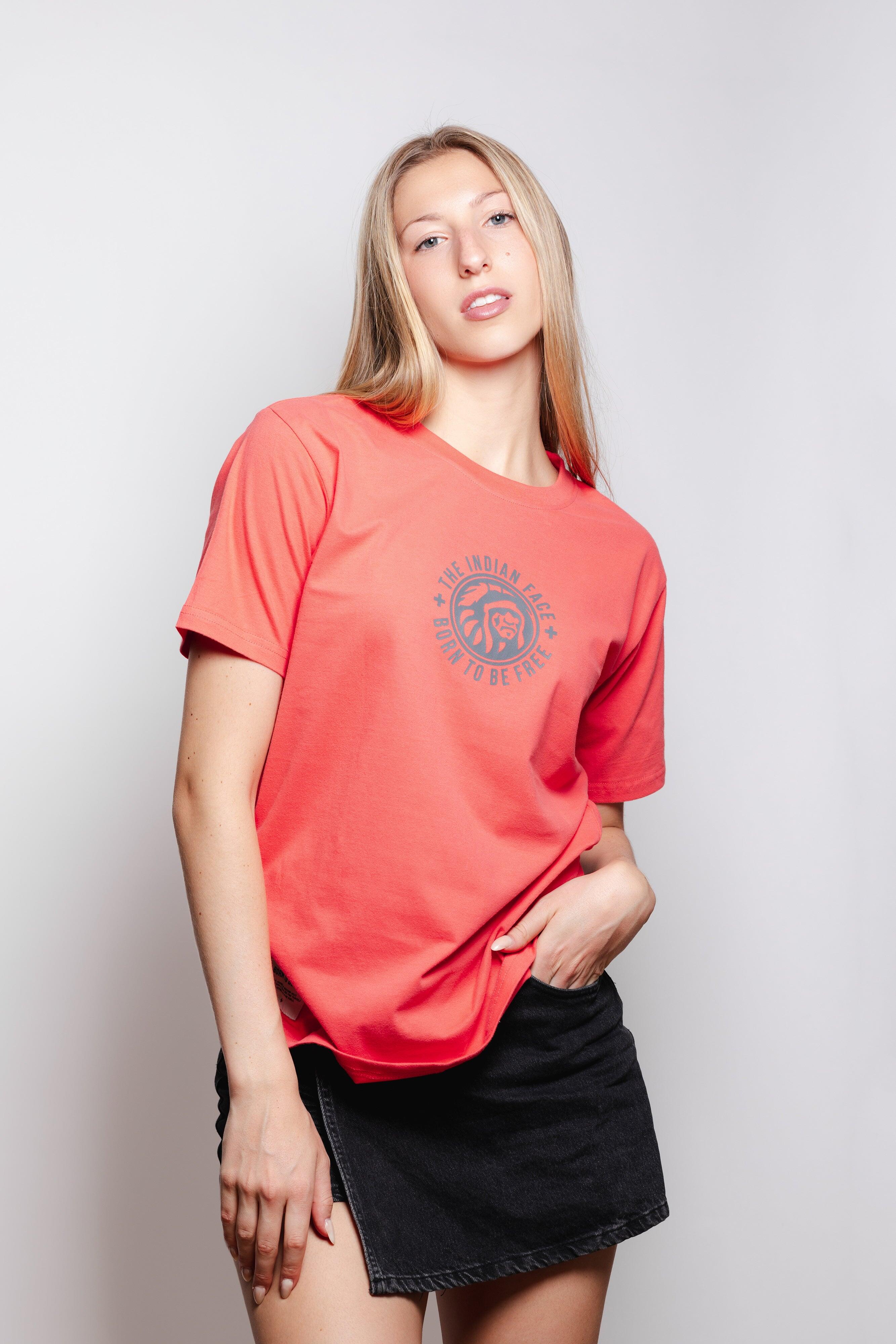 Camiseta adulto de Fitness The Indian Face Unisex Spirit Coral 3/5