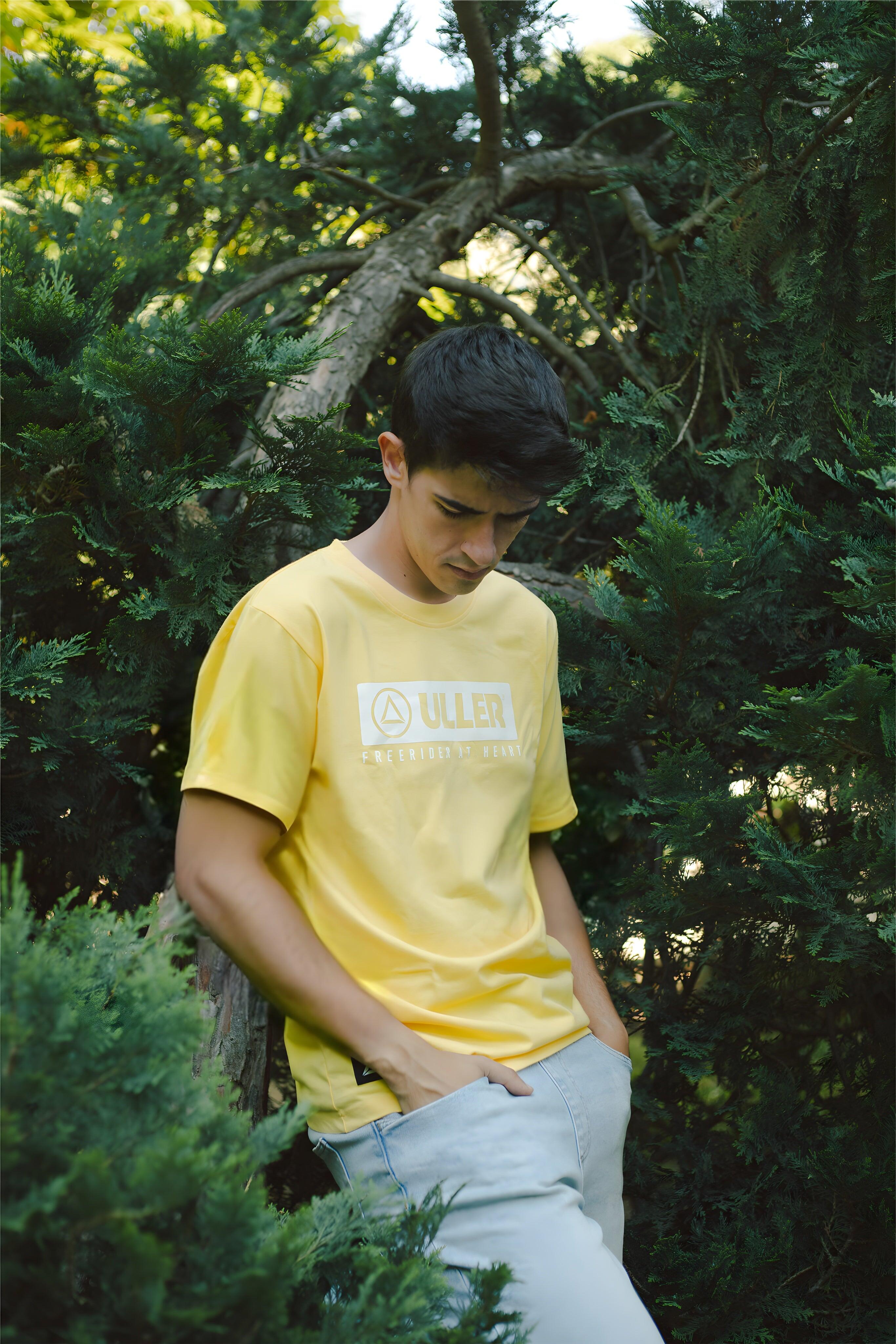 Camiseta adulto y niño de Fitness The Indian Face Unisex Classic Amarillo 2/5