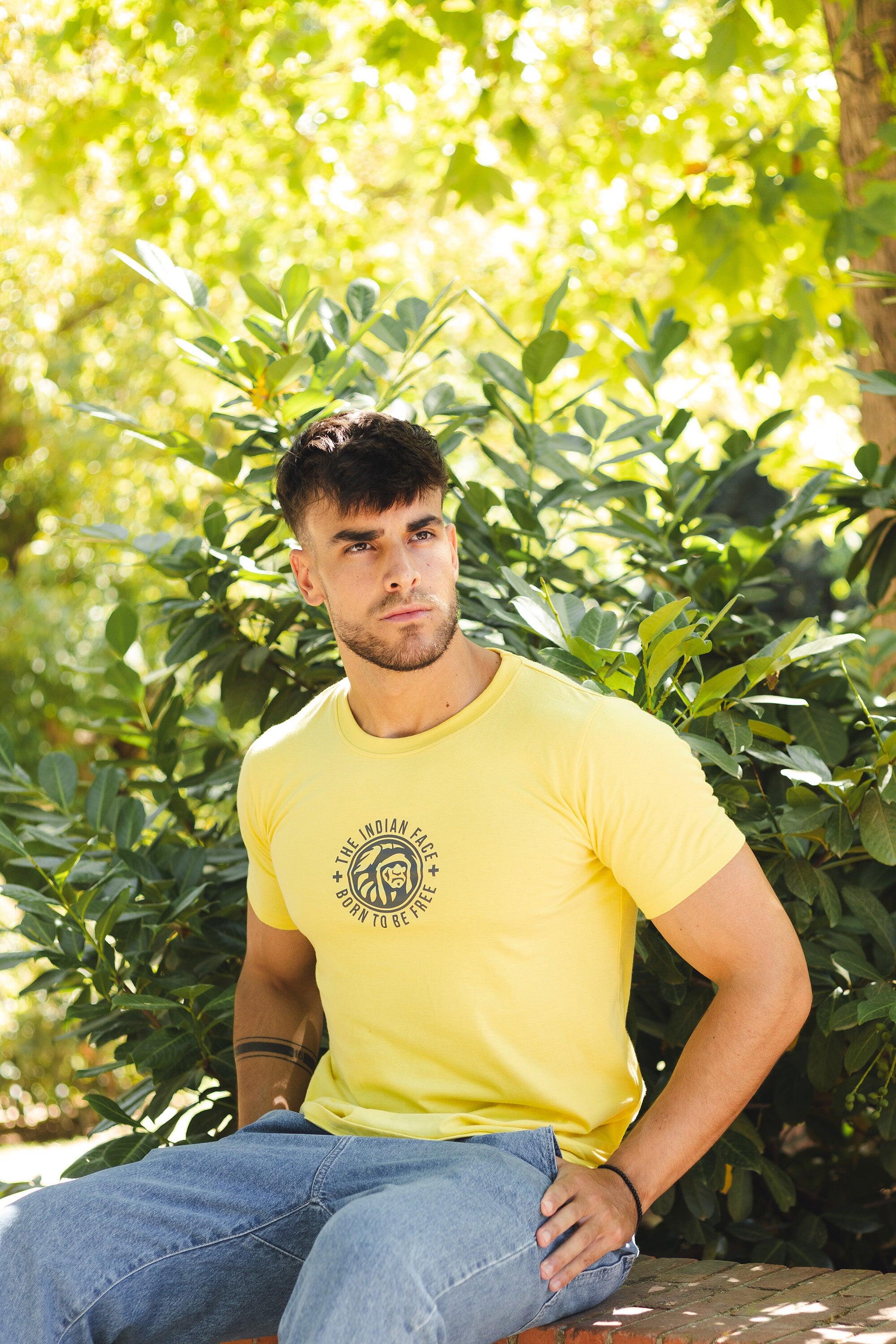Camiseta adulto y niño de Fitness The Indian Face Unisex Spirit Amarilla 2/5