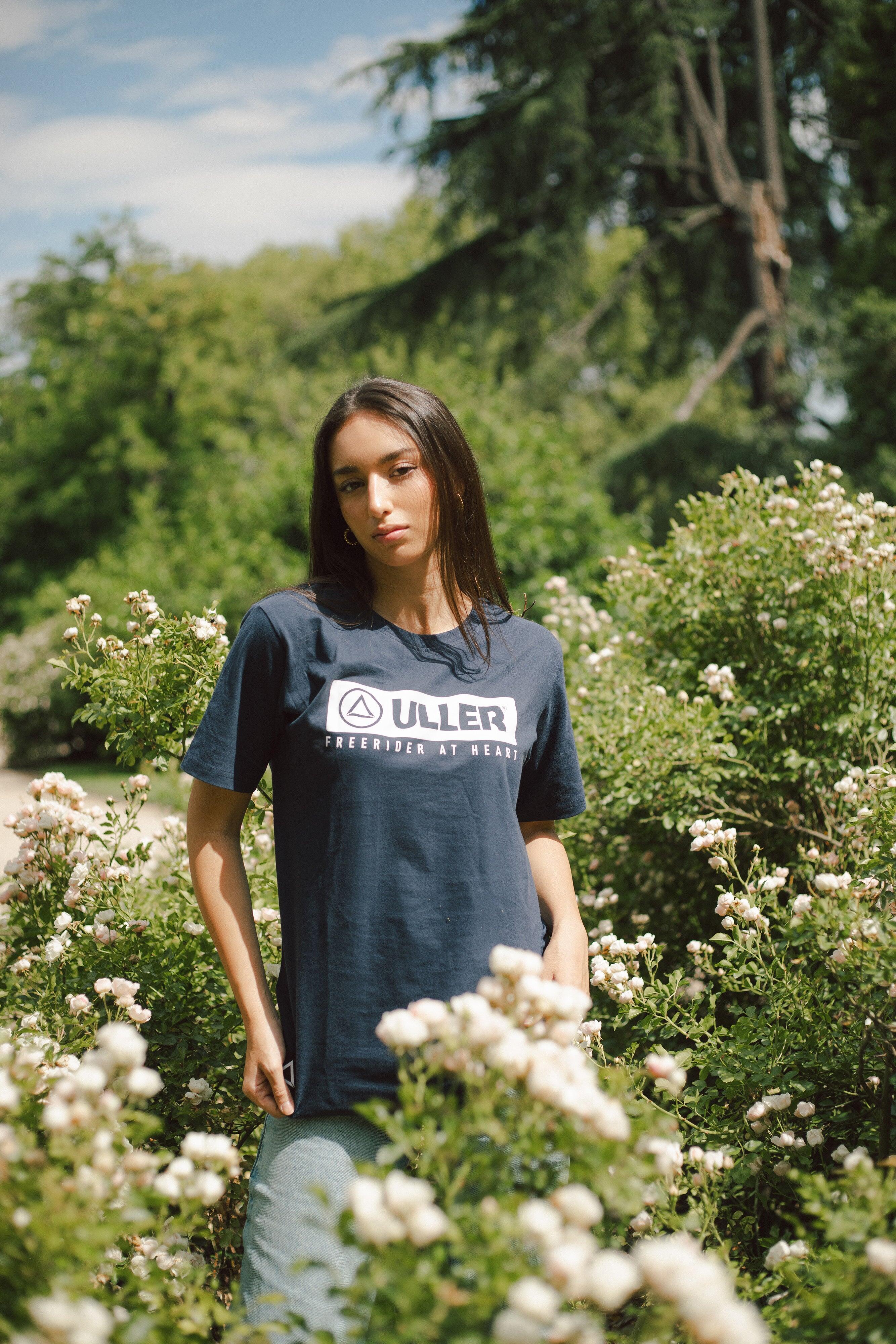Unisex Deporte Camiseta Algodón ULLER Classic Marino 3/5