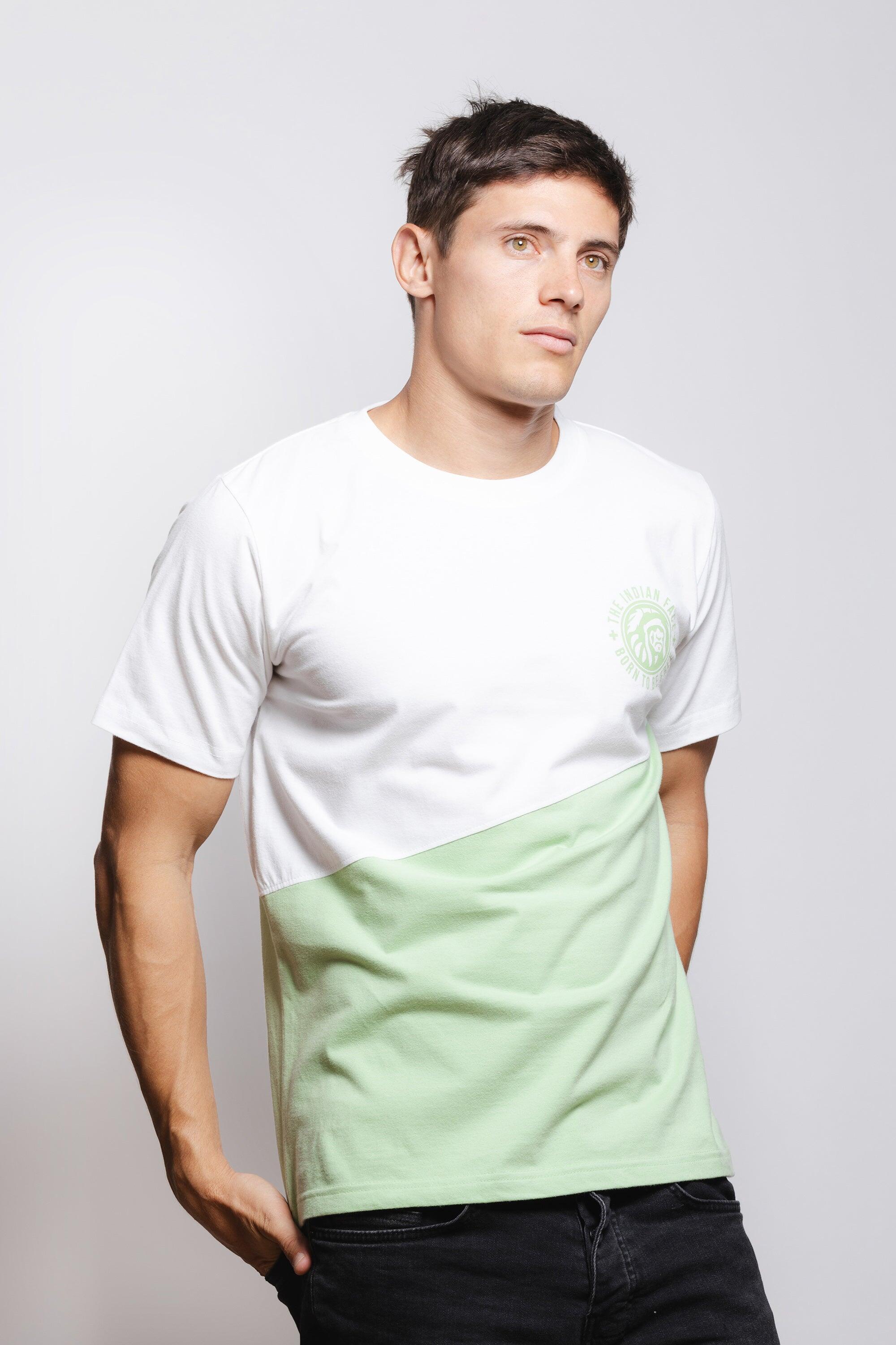 Camiseta de Fitness The Indian Face Unisex Maverick Blanco / Verde 2/5