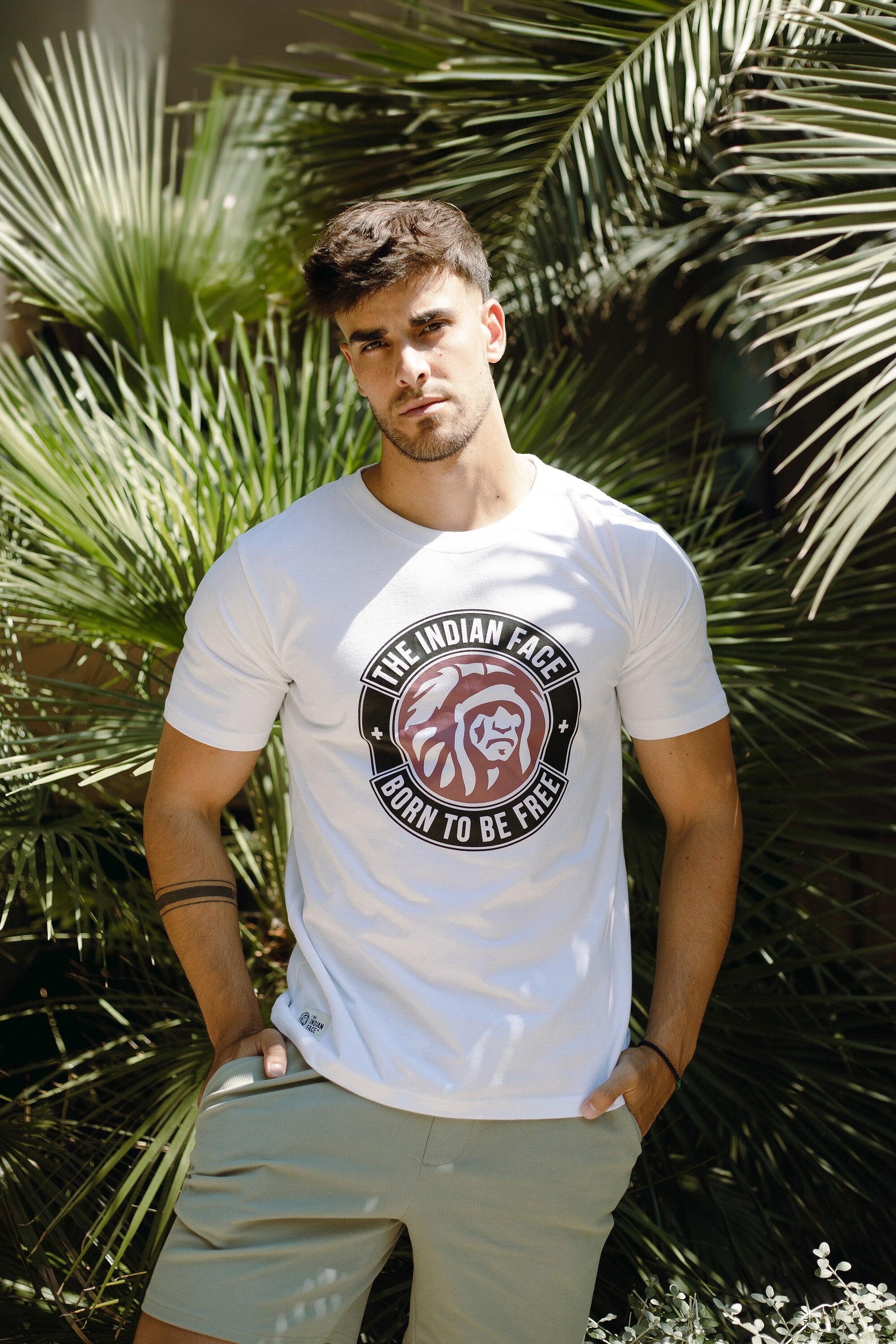 Camiseta de Fitness The Indian Face Unisex Original Blanco 2/5