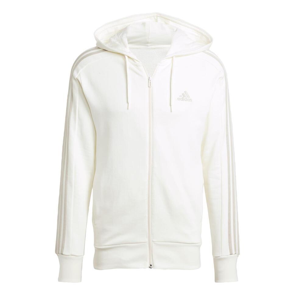 Essentials French Terry 3-Stripes Full-Zip Hoodie
