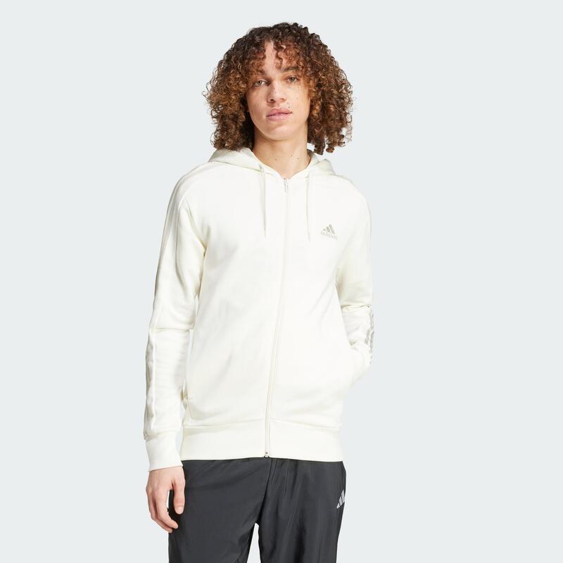 Mikina Essentials French Terry 3-Stripes Full-Zip