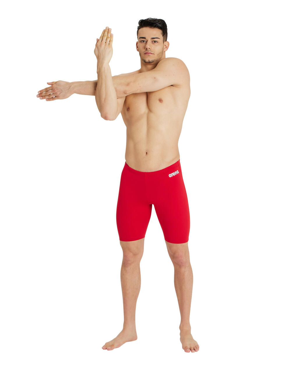 Arena Team Solid Jammer - Rosso/Bianco - Taglia UK 40 4/7