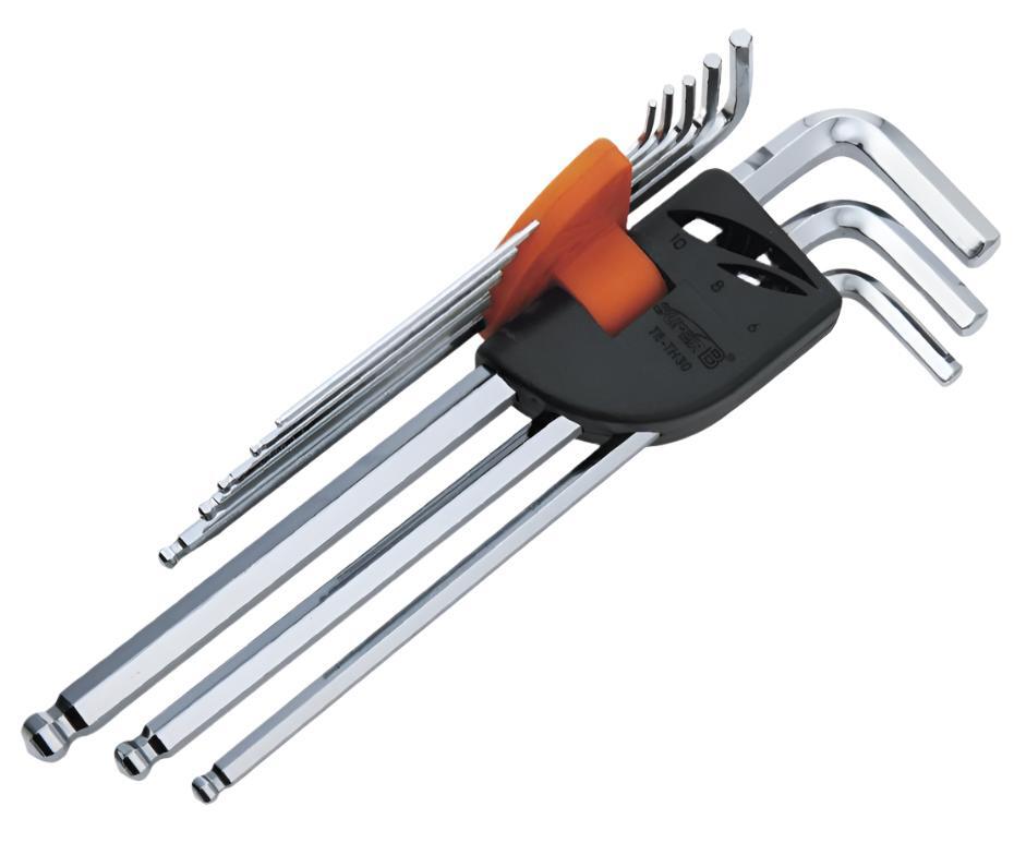 Super B Pro Hex Wrench Set 8 Piece 2, 2.5, 3, 4, 5, 6, 8, 10Mm