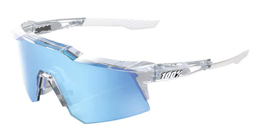 100 Percent Speedcraft XS Sunglasses - Polished Translucent Clear