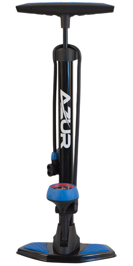 Azur Foot Pump Dual Head Black/Blue (8) Sp45