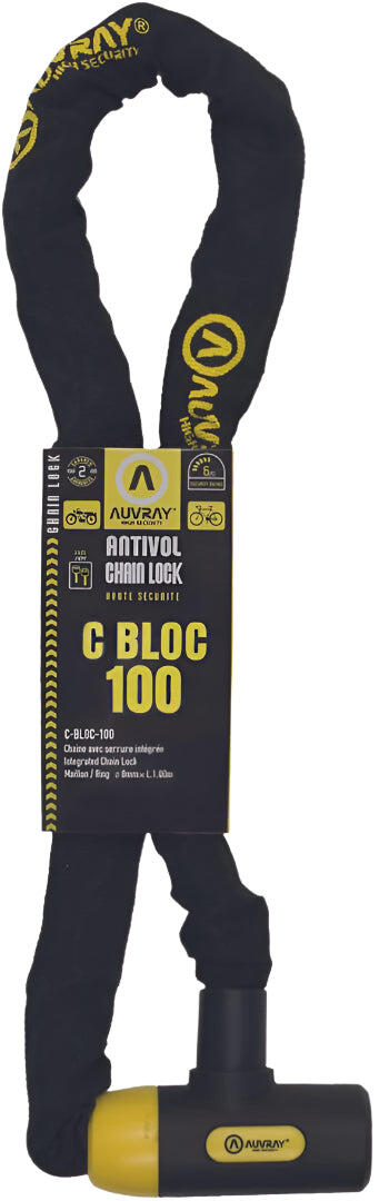 Auvray 100cm C-Bloc Chain With Integrated Lock