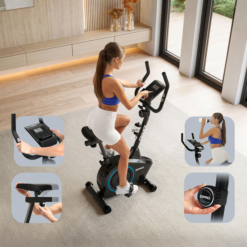 Bicicletă de Apartament magnetică Zipro Boost volantă 7 kg fitness cardio