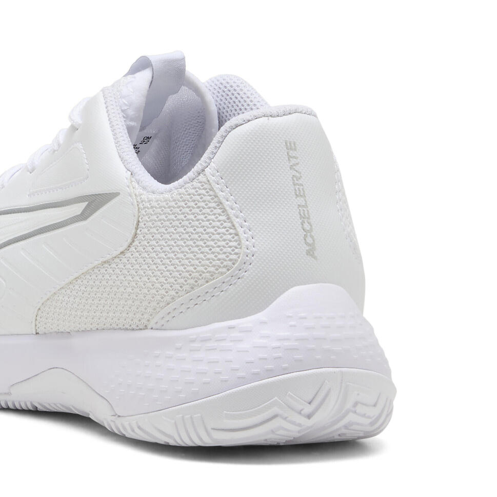 Młodzieżowe buty do piłki ręcznej Accelerate 4 PUMA White Silver Metallic