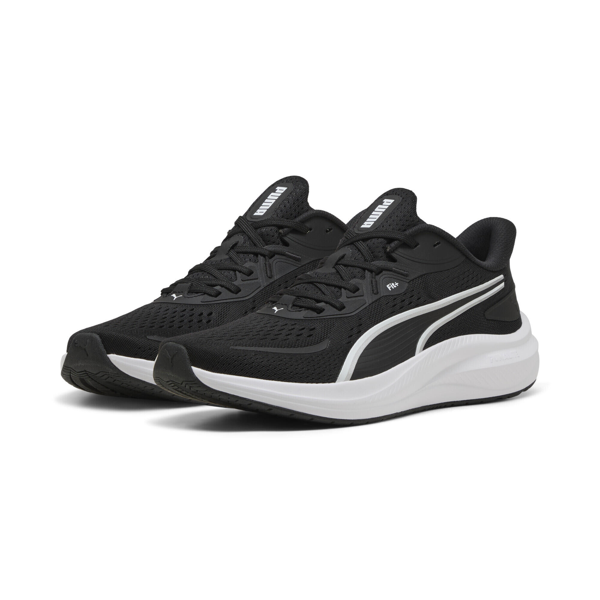 PUMA Skyrocket Lite 2 Laufschuhe Erwachsene PUMA Black White Silver Metallic