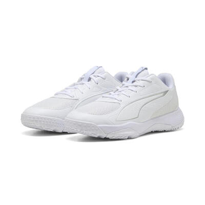 Zapatillas de balonmano Accelerate 4 Niños PUMA White Silver Metallic
