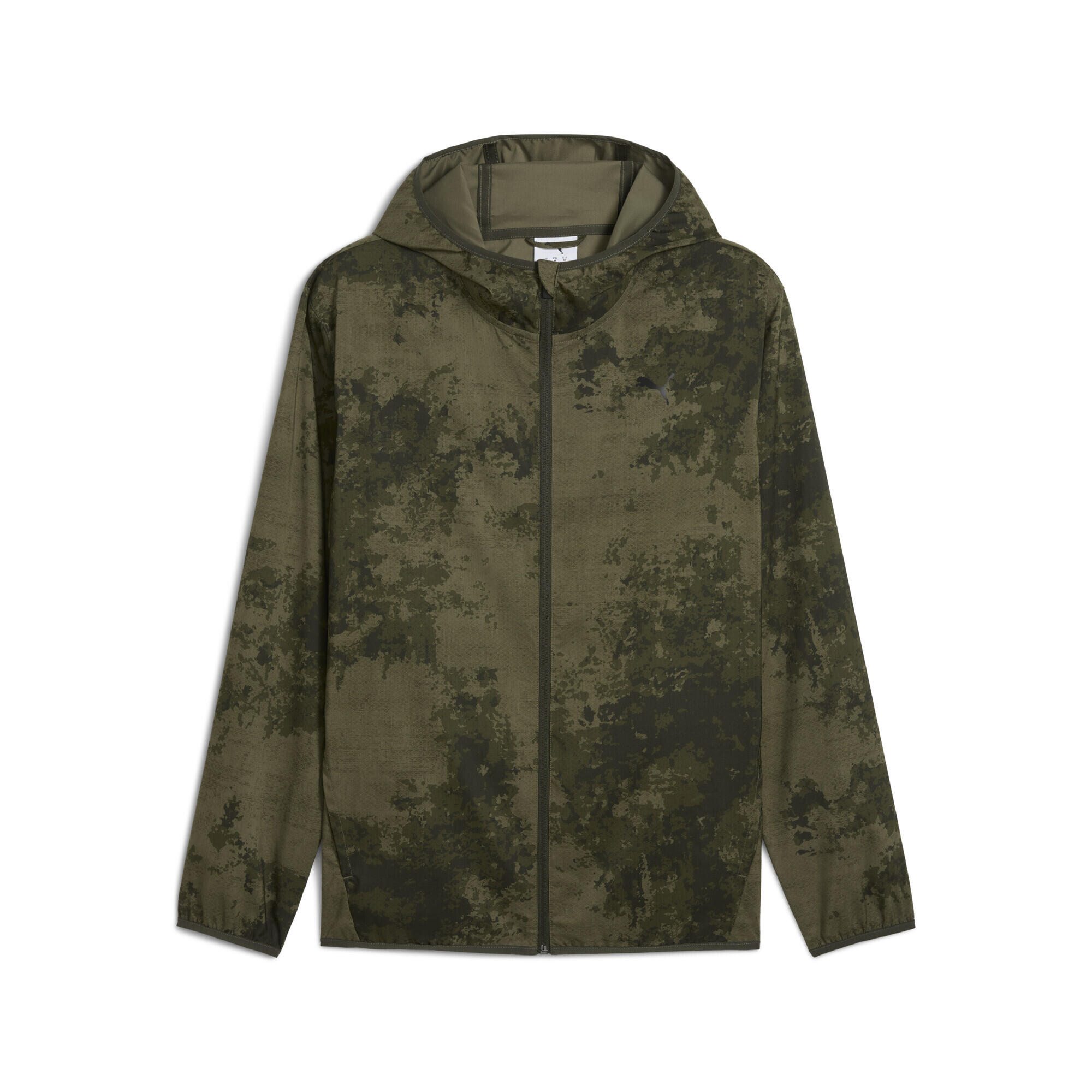 PUMA Giacca in tessuto AOP TAD ESSENTIALS da uomo PUMA Dark Olive Green