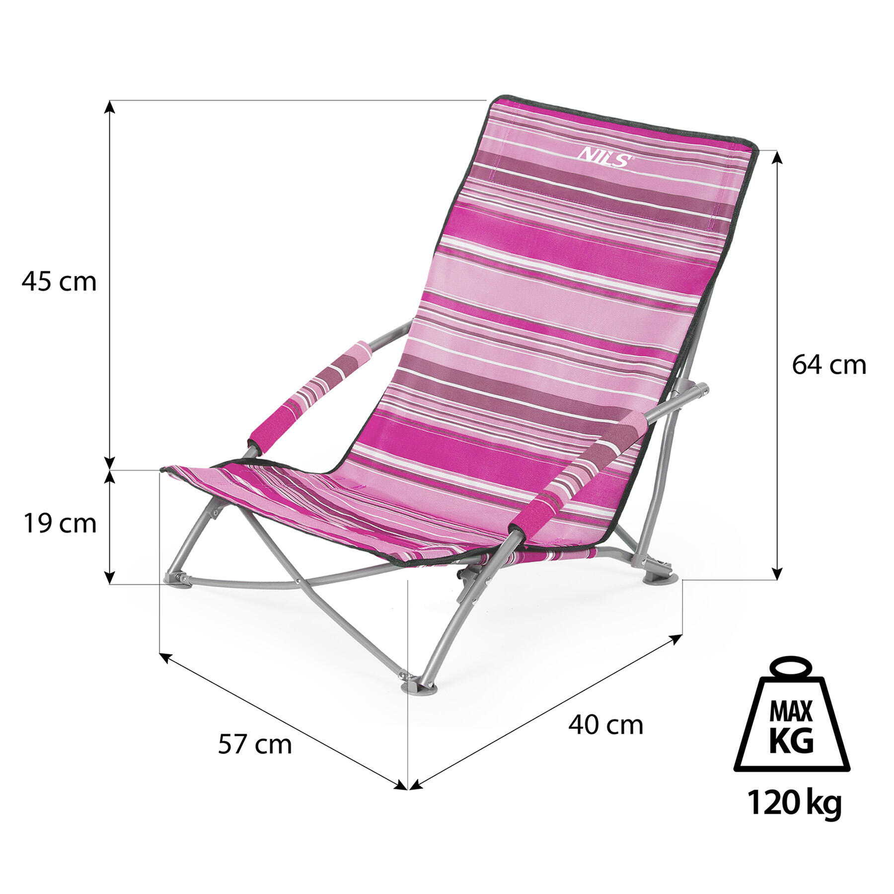 Opvouwbare kampeerstoel NC3035 NILS 4/7