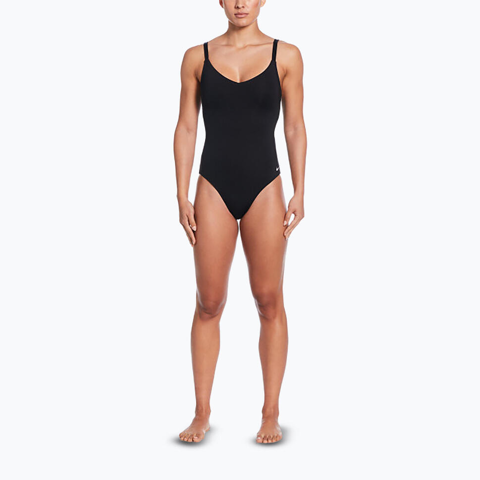 Strój pływacki jednoczęściowy damski Nike Essential V-Neck