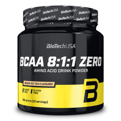 Bcaa 8:1:1 zero - 250g perzikthee biotech usa