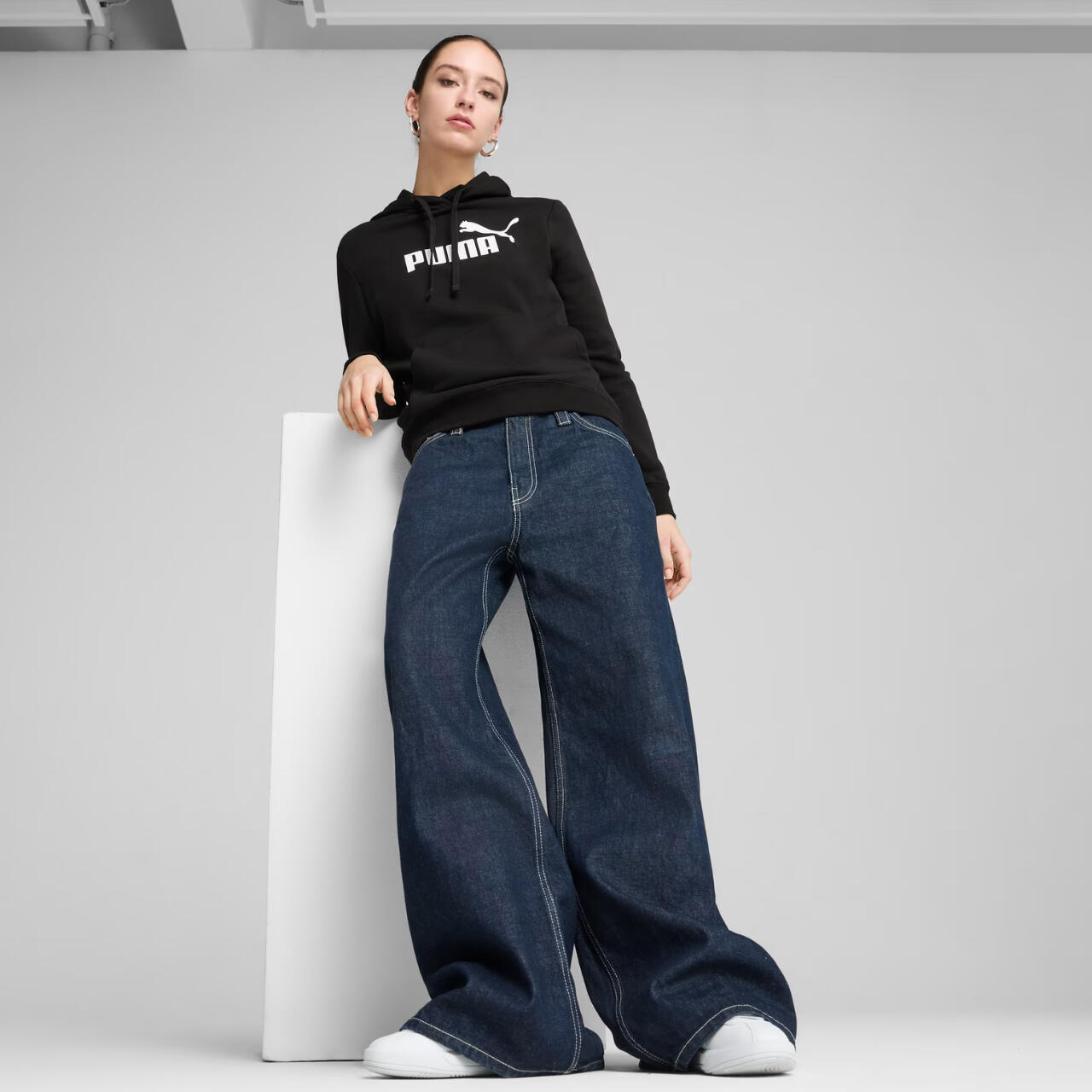 Sudadera con capucha y logotipo PUMA ESS n.° 1 para mujer 7/7