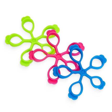 Zestaw 3 gum do treningu palców 4FIZJO z trzema poziomami oporu