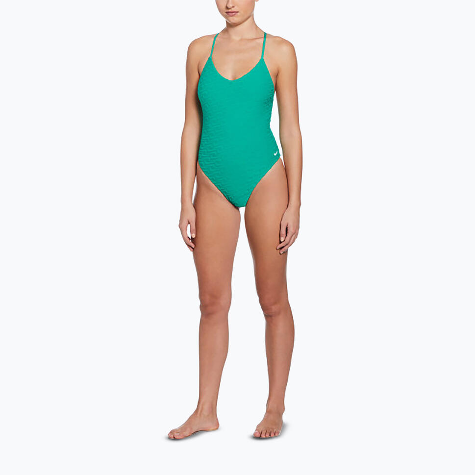 Strój pływacki jednoczęściowy damski Nike Swoosh Link Y-Back